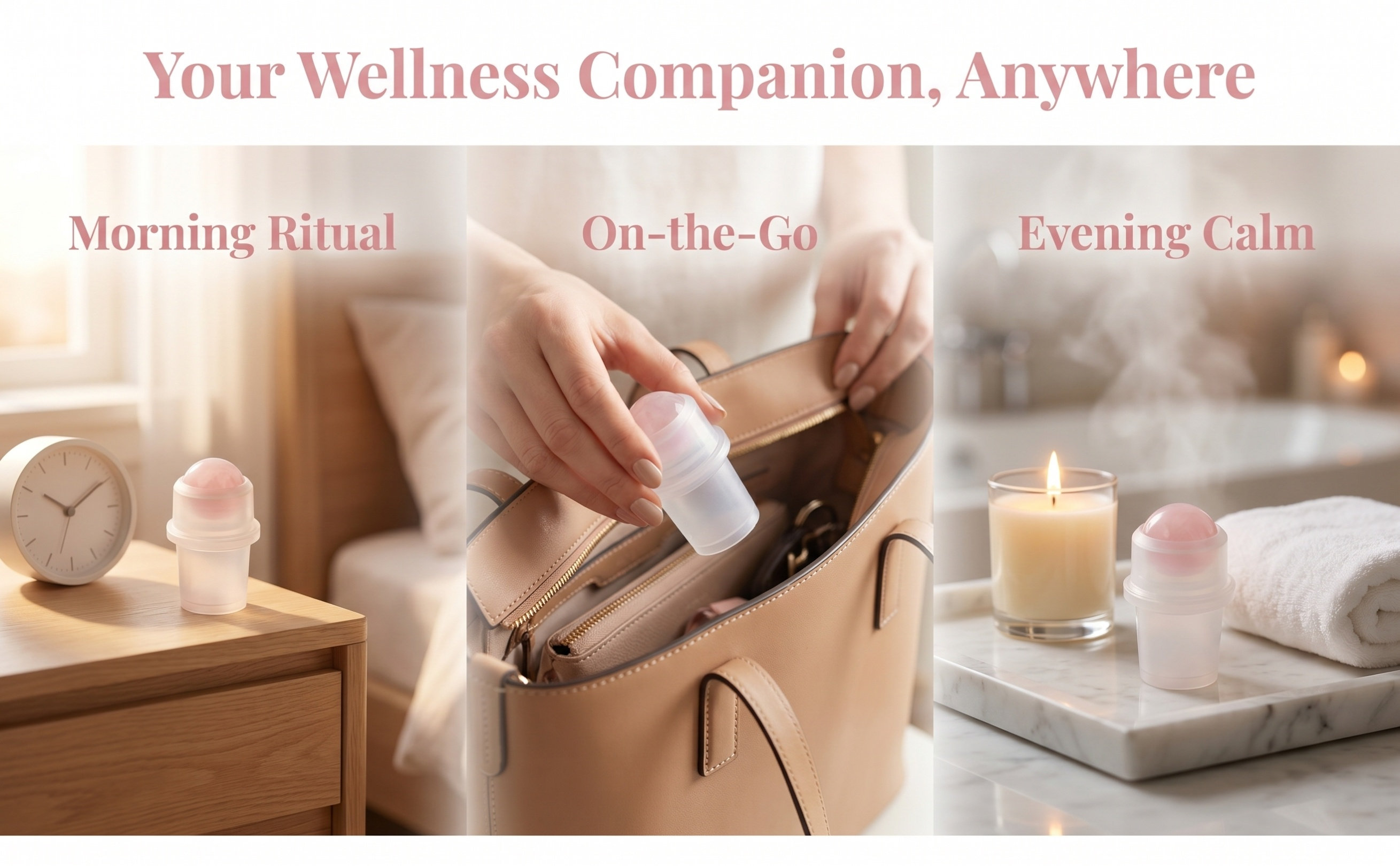 Reusable Bottle - 4Pcs Stainless Steel Essential Oil Roller