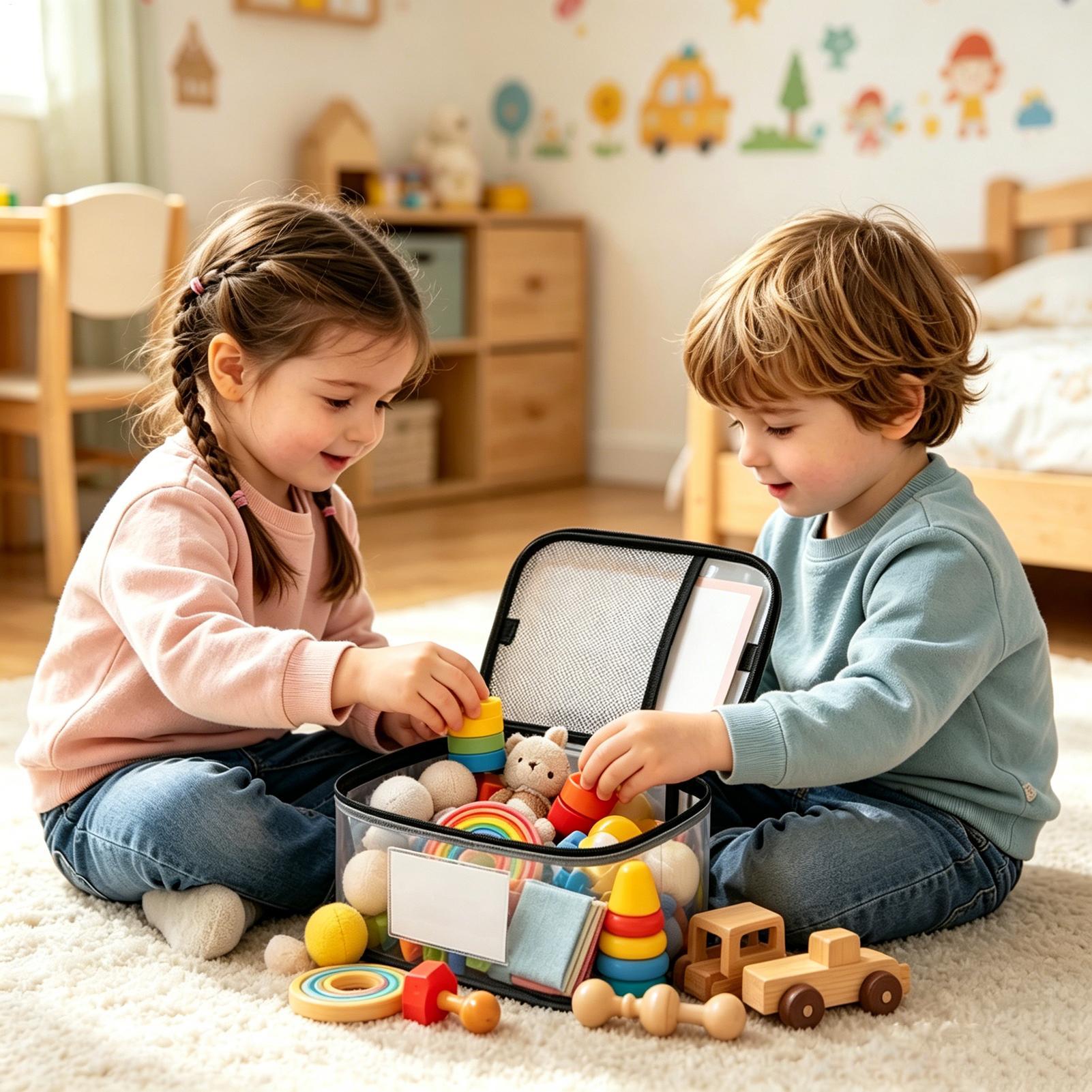 Clear Toy Storage Bags 6 Piece - Reusable Bag recension och pris