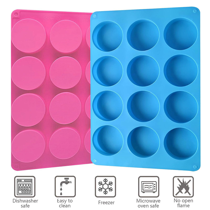 Round Silicone Molds 12-Cavity - Eco Soap recension och pris