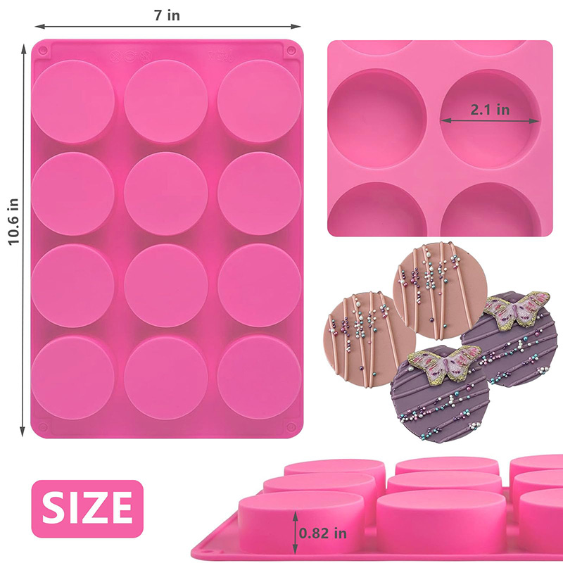 Round Silicone Molds 12-Cavity - Eco Soap recension och pris