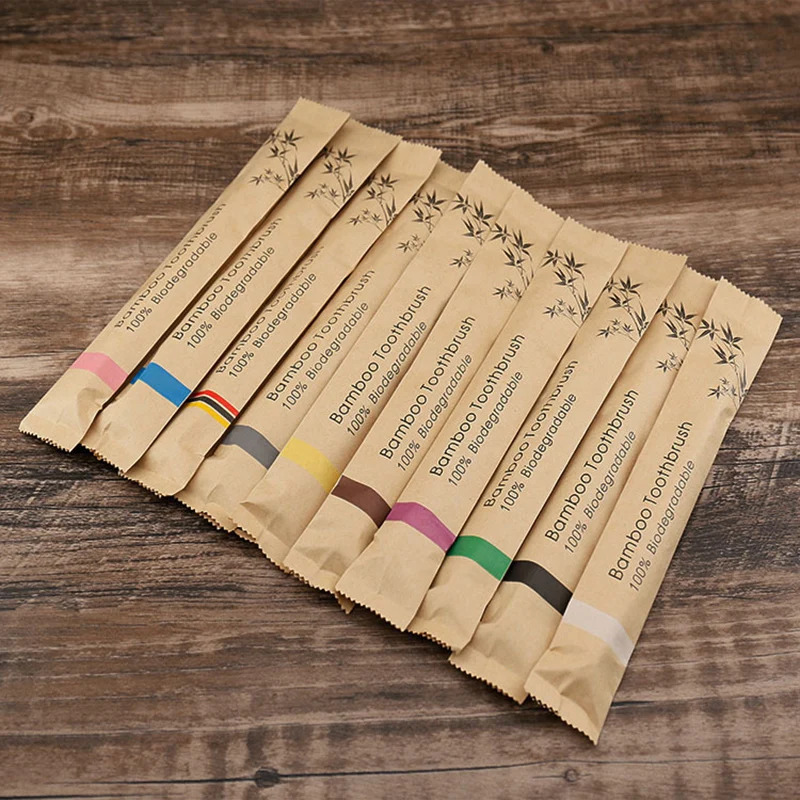 5/15pcs Colorful Toothbrush Na - Bamboo Toothbrush recension och pris