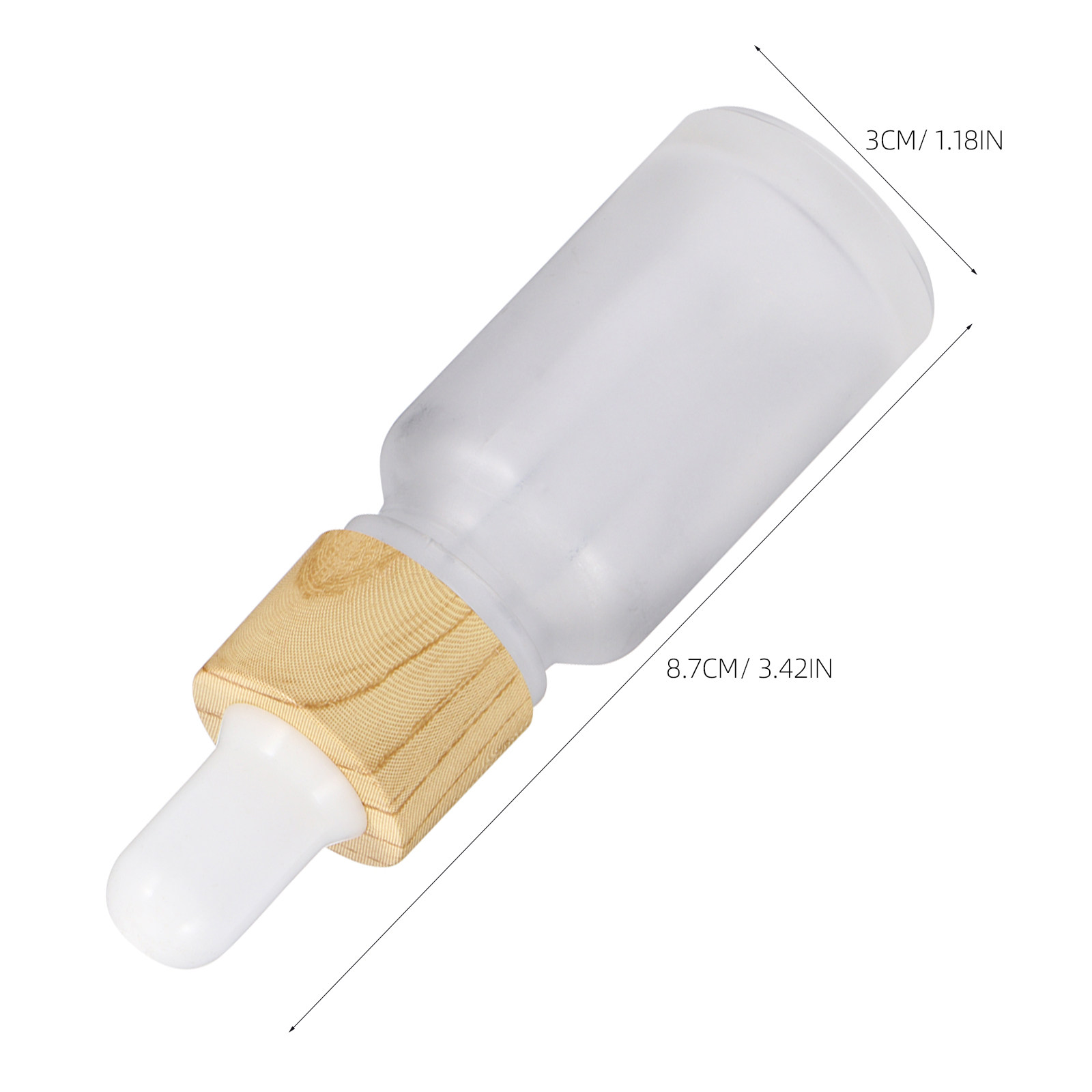 4Pcs Essential Oil Holder Glas - Reusable Bottle recension och pris