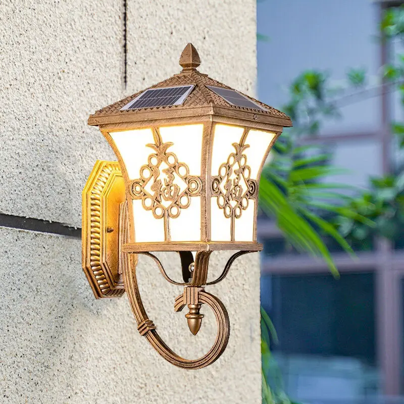 Outdoor European Style Solar P - Solar Garden Light recension och pris