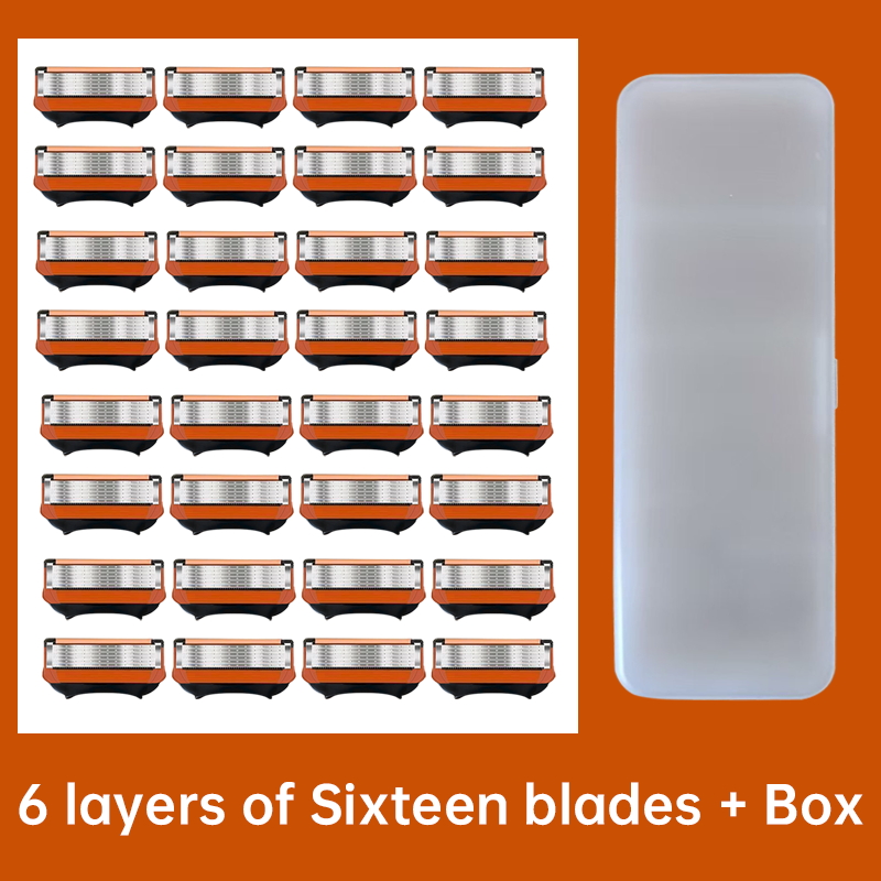 Men's 6-Layer Stainless Steel  - Safety Razor Handle recension och pris