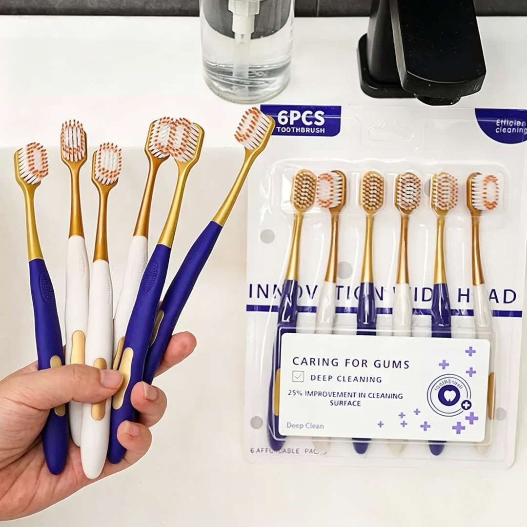 High Quality Wide Head Househo - Bamboo Toothbrush recension och pris