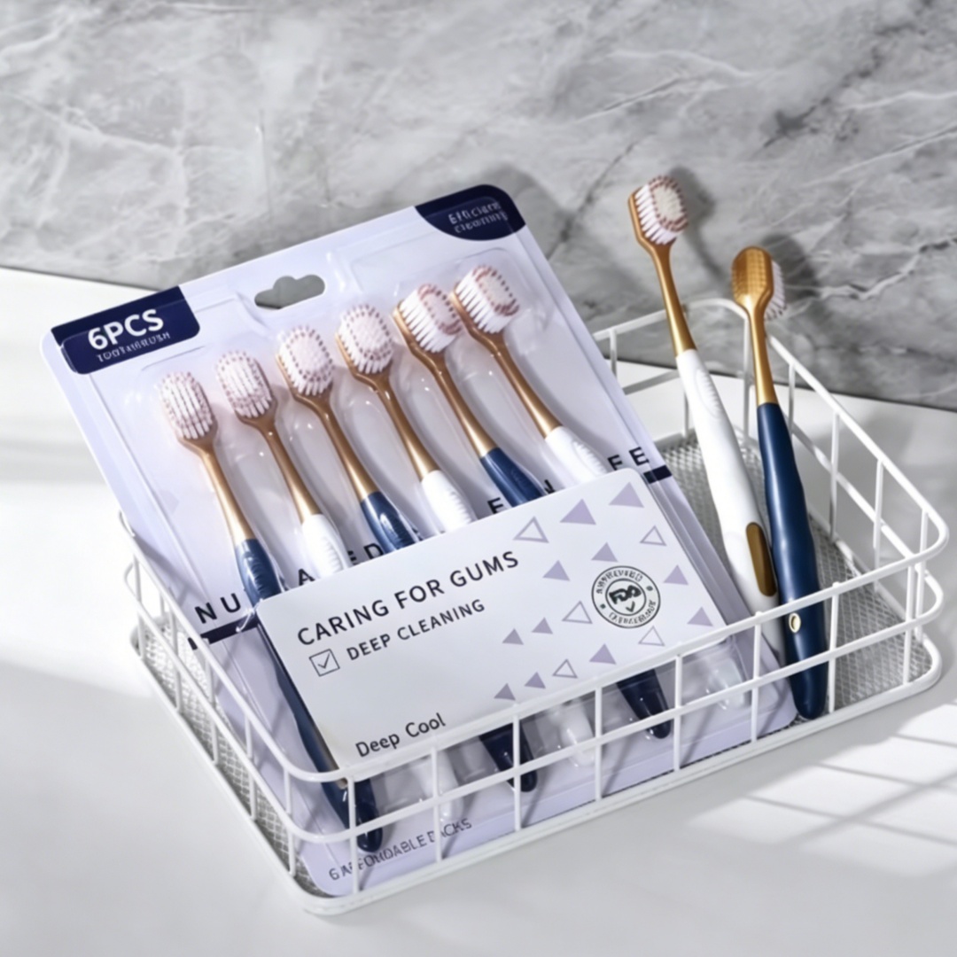 High Quality Wide Head Househo - Bamboo Toothbrush recension och pris