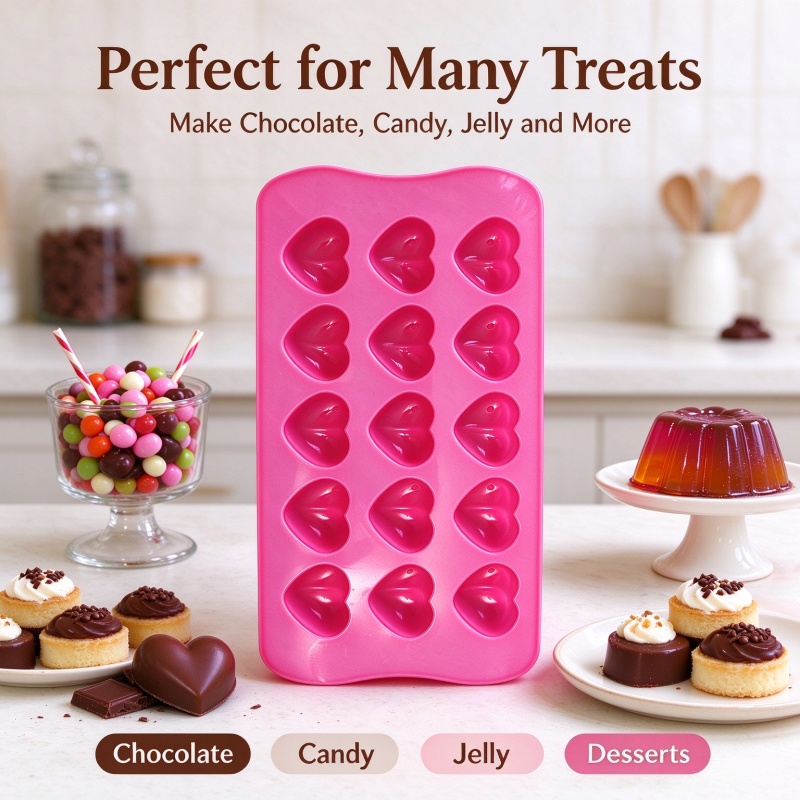 3D Love Heart Silicone Mold Fo - Eco Soap recension och pris