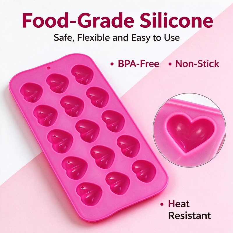 3D Love Heart Silicone Mold Fo - Eco Soap recension och pris