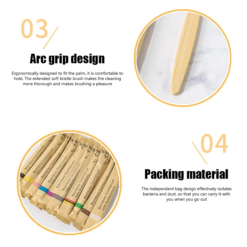 Bamboo Toothbrushes 100Pcs Eco - Bamboo Toothbrush recension och pris