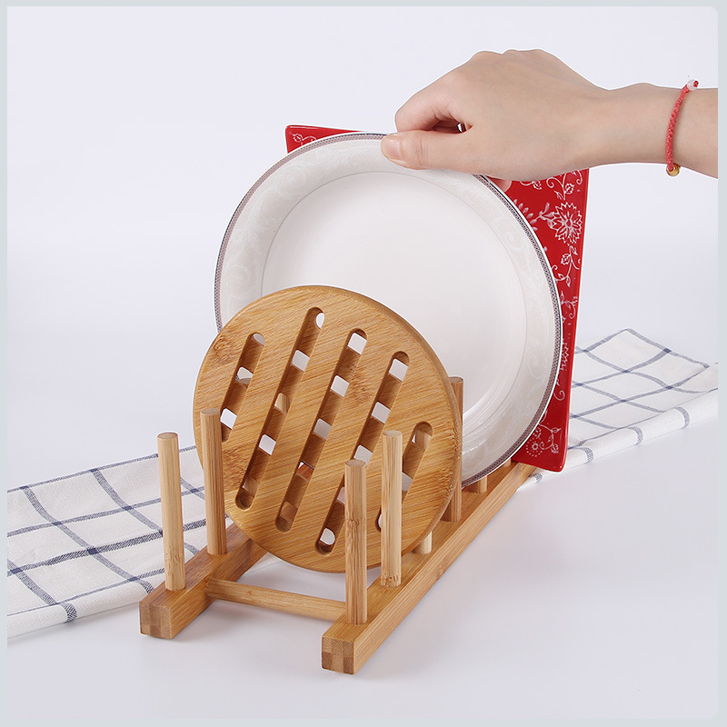 Kitchen Drainer Rack Dish Pot  - Bamboo Cutlery recension och pris