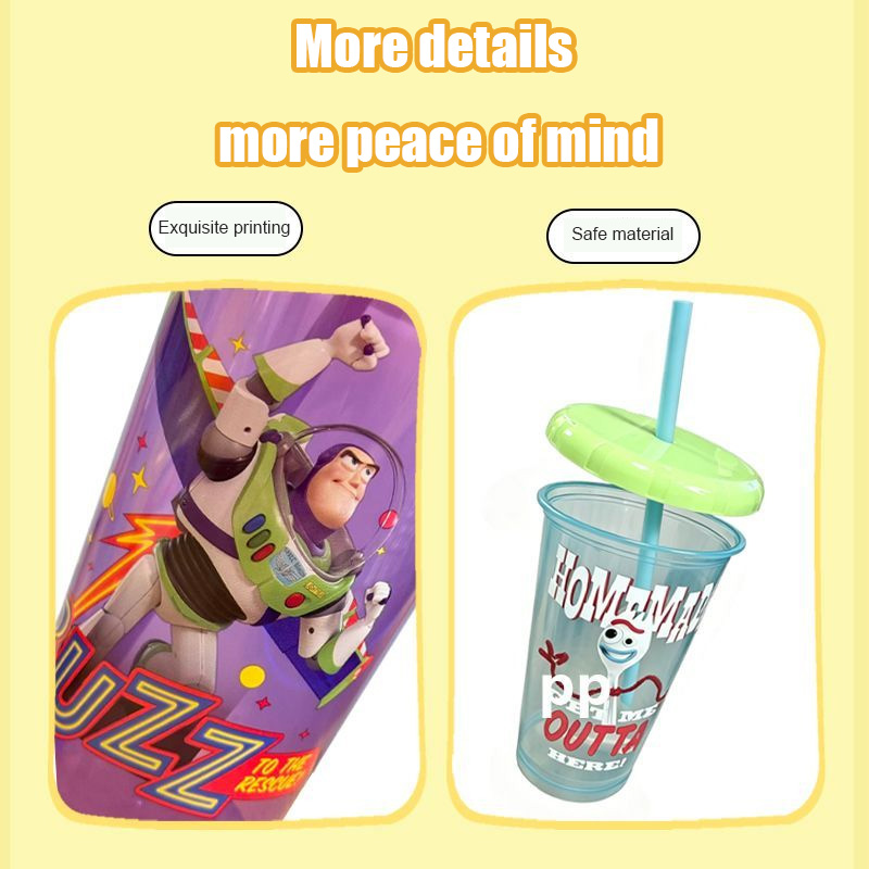 Toy Story 5 Plastic Straw Cups - Reusable Straw recension och pris
