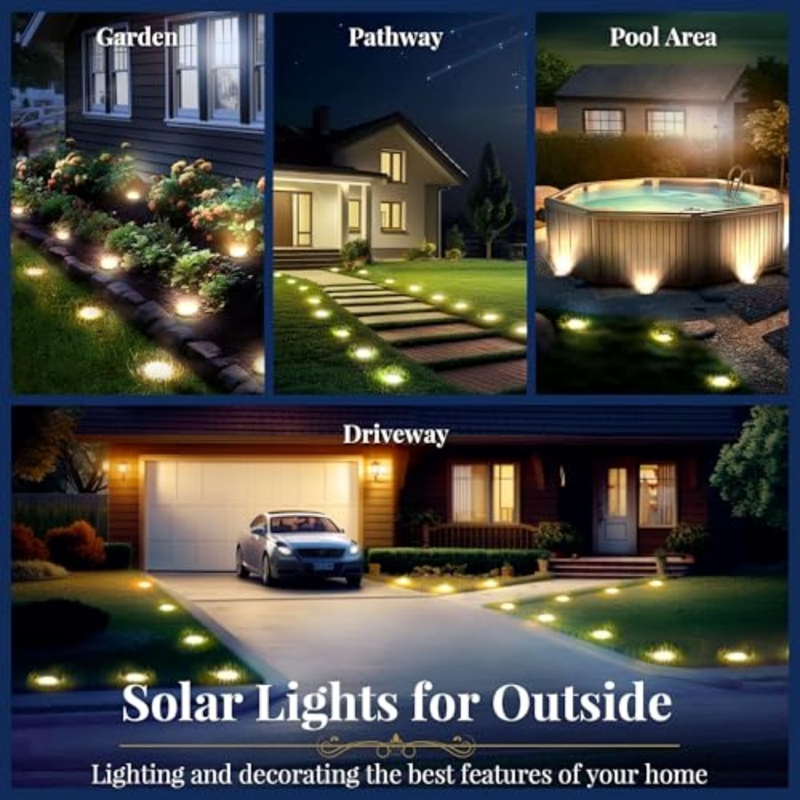 Solar Ground Lights Solar Ligh - Solar Garden Light recension och pris
