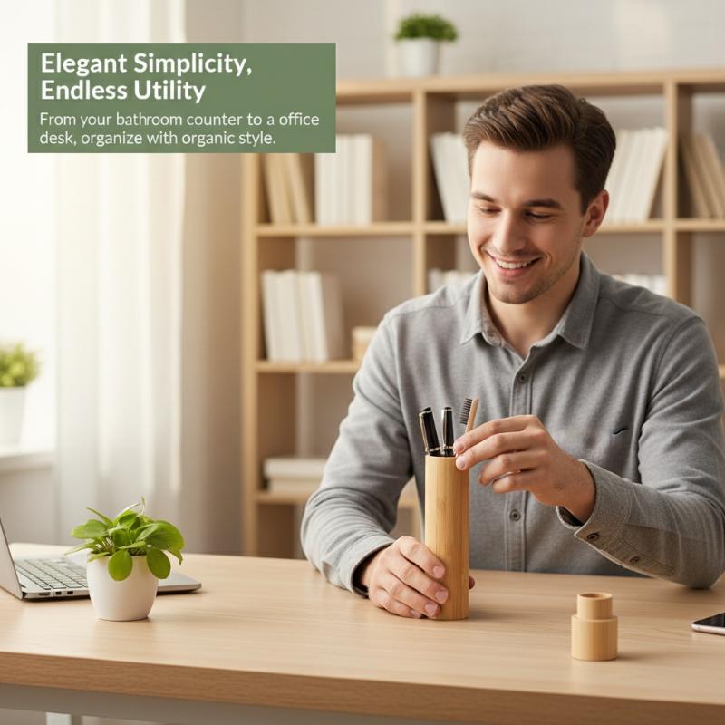 【A】Empty Bamboo Toothbrush Tub - Bamboo Toothbrush recension och pris